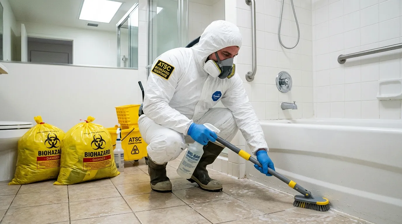 Decontamination equipment deployed for Blood Cleanup in Pleasant Grove